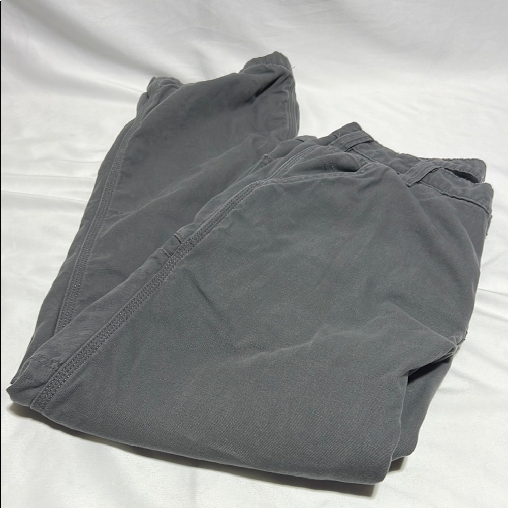 Carhartt Rugged Flex Relaxed Fit Canvas Knit Lined Pants Mens 36x30 BN3342-M